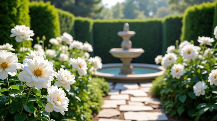 Le jardin blanc : inspirations et astuces pour une oasis immaculée