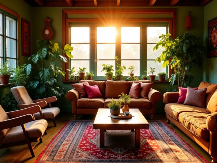 Salon bohème : inspirations déco pour créer une ambiance chaleureuse et conviviale
