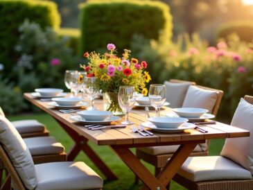 Table de jardin pour 6 personnes : le guide pour des repas en plein air réussis
