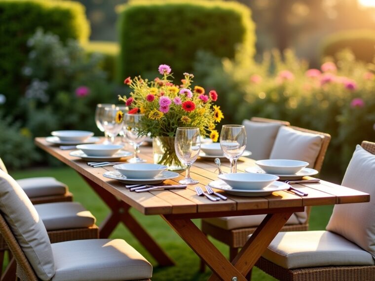 Table de jardin pour 6 personnes : le guide pour des repas en plein air réussis