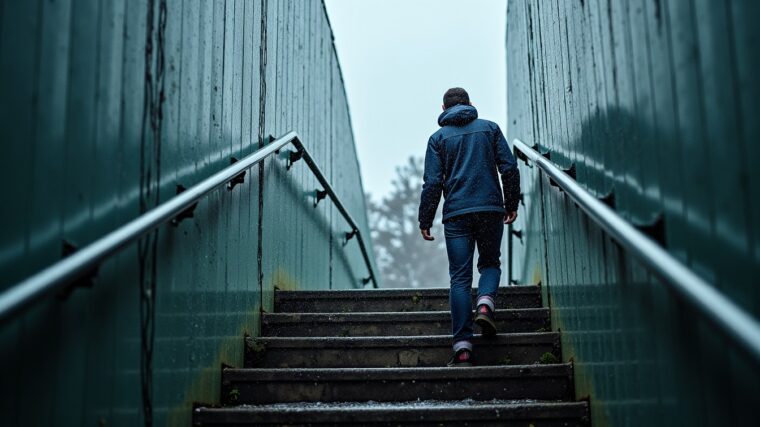 Escaliers glissants : vigilance maximale face à la pluie cet été