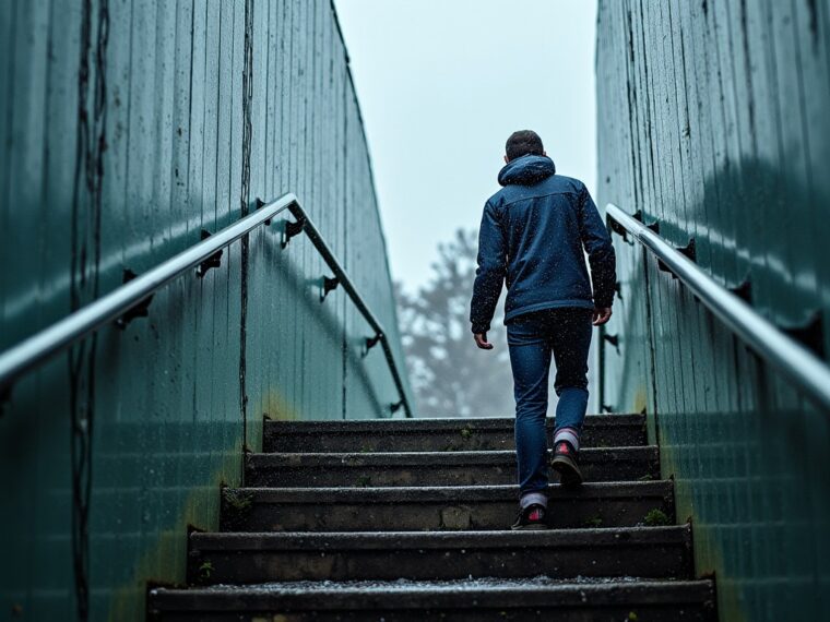 Escaliers glissants : vigilance maximale face à la pluie cet été