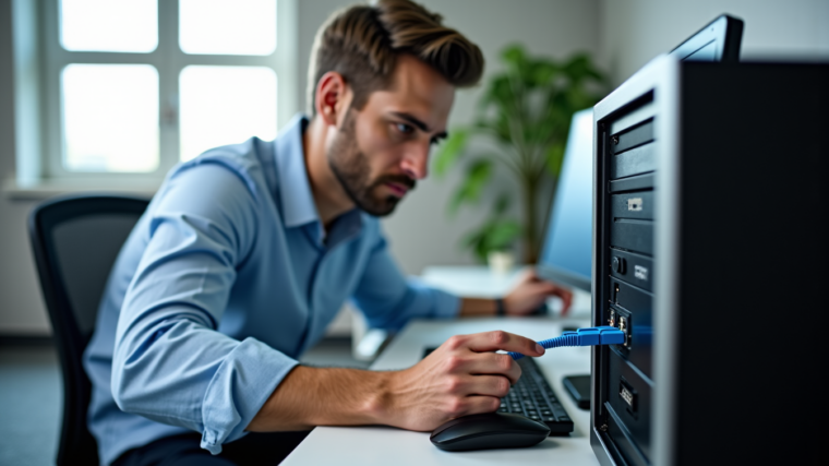 Installer un câble réseau en bureau : méthode en 8 étapes